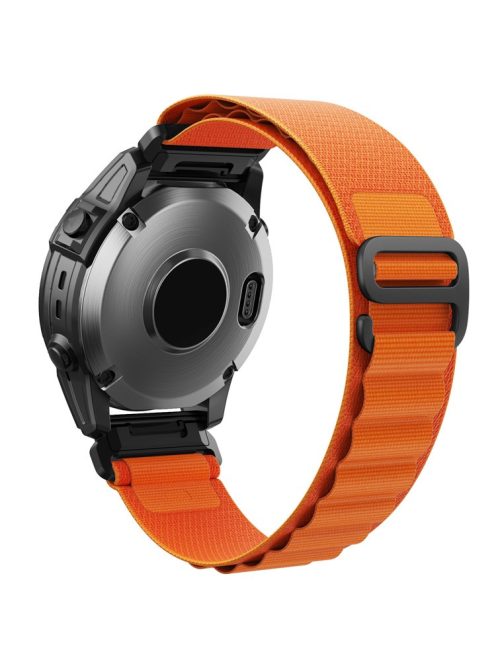 For Garmin Fenix 7 / Forerunner 965 / 955 / 945 / 935 Watch Strap Nylon Loop Quick Release 22mm Wristband - Orange