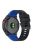 For Garmin Fenix 7 Pro  Silicone Watch Bands Dual-color Horizontal Stripes Wrist Strap - Black / Blue