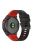 For Garmin Fenix 7 Pro  Silicone Watch Bands Dual-color Horizontal Stripes Wrist Strap - Black / Red