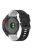 For Garmin Fenix 7 Pro  Silicone Watch Bands Dual-color Horizontal Stripes Wrist Strap - Black / White