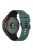 For Garmin Fenix 7 Pro  Silicone Watch Bands Dual-color Horizontal Stripes Wrist Strap - Olive Green / Black