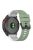 For Garmin Fenix 7 Pro  Silicone Watch Bands Dual-color Horizontal Stripes Wrist Strap - Pine Needle Green / White