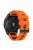 For Garmin Fenix 7 Pro / Fenix 7 Silicone Watch Bands Dual-Color Replacement Strap - Orange+Black