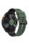 For Garmin Fenix 7 Quickfit 22mm Replacement Watch Strap Carbon Fiber Texture Silicone Band - Army Green+Black