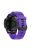 For Garmin Fenix 7 Wrist Band Quick Release Silicone Adjustable Watch Strap with Black Buckle - Purple