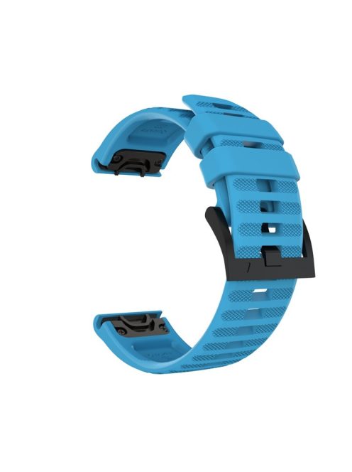 For Garmin Fenix 7/6 Sapphire GPS/6 Pro GPS/6 GPS/5 Plus/5 Silicone Smart Watch Band Adjustable Wrist Strap - Baby Blue