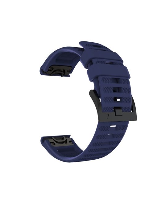 For Garmin Fenix 7/6 Sapphire GPS/6 Pro GPS/6 GPS/5 Plus/5 Silicone Smart Watch Band Adjustable Wrist Strap - Dark Blue