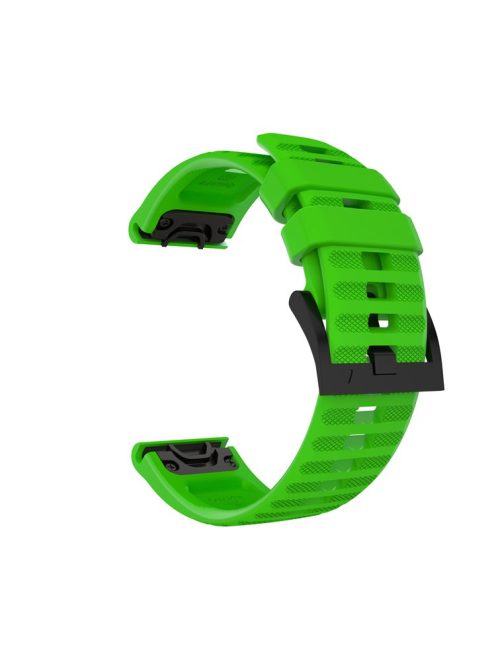 For Garmin Fenix 7/6 Sapphire GPS/6 Pro GPS/6 GPS/5 Plus/5 Silicone Smart Watch Band Adjustable Wrist Strap - Dark Green