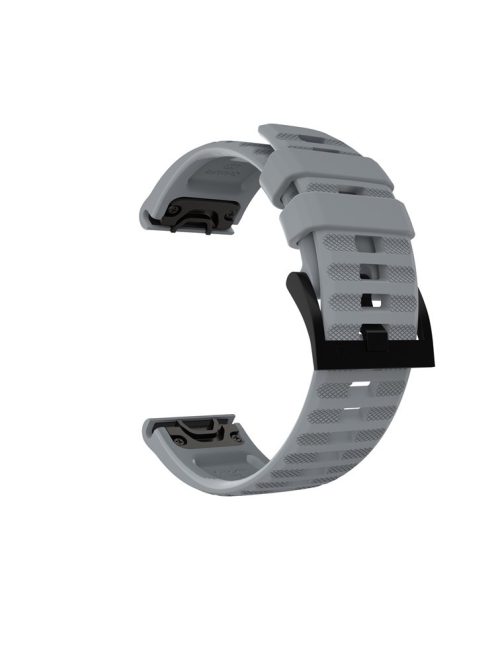 For Garmin Fenix 7/6 Sapphire GPS/6 Pro GPS/6 GPS/5 Plus/5 Silicone Smart Watch Band Adjustable Wrist Strap - Grey