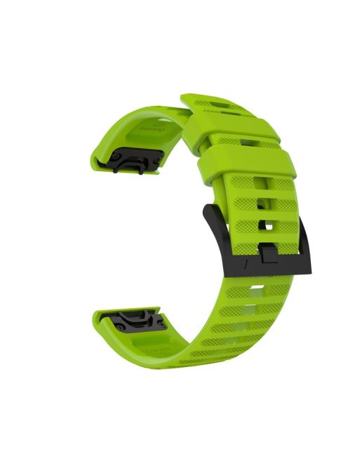 For Garmin Fenix 7/6 Sapphire GPS/6 Pro GPS/6 GPS/5 Plus/5 Silicone Smart Watch Band Adjustable Wrist Strap - Light Green