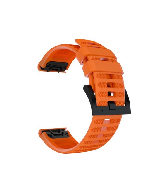 For Garmin Fenix 7/6 Sapphire GPS/6 Pro GPS/6 GPS/5 Plus/5 Silicone Smart Watch Band Adjustable Wrist Strap - Orange