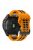 For Garmin Fenix 7/Epix Two Rows Holes Dual-color Quick Release Silicone Watch Band Wrist Strap 22mm - Orange/Black