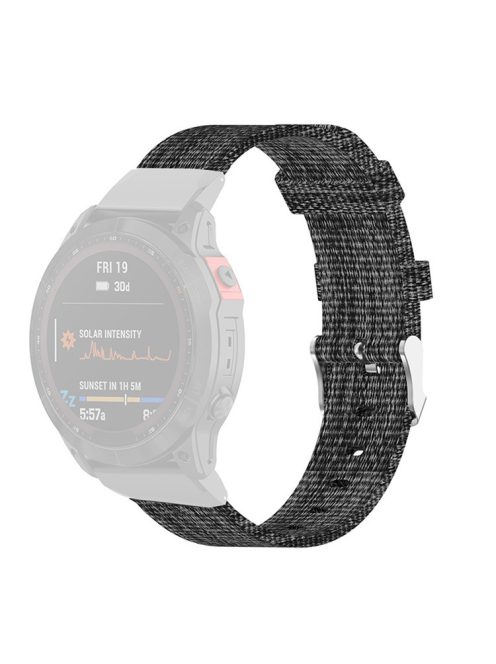 For Garmin Fenix 7S / 6S / 5S / Instinct 2S Breathable Canvas Watch Strap Smart Watch Band with Tool - Grey