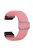 For Garmin Fenix 7S / 6S / 5S Stretchy Nylon Watch Strap Sport Wristbands with 20mm PC Connector - Pink