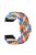 For Garmin Fenix 7S / 6S / 5S Stretchy Nylon Watch Strap Sport Wristbands with 20mm PC Connector - Rainbow