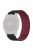 For Garmin Fenix 7S / 6S / 5S Watch Band Replacement Magnetic Silicone Strap with 20mm PC Connector - Black+Wine Red