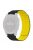 For Garmin Fenix 7S / 6S / 5S Watch Band Replacement Magnetic Silicone Strap with 20mm PC Connector - Black+Yellow