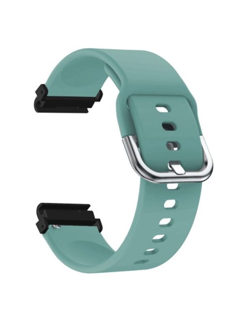 For Garmin Fenix 7S / 6S / 5S Watch Strap Silicone Breathable Replacement Bands with 20mm PC Connector - Light Green