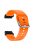 For Garmin Fenix 7S / 6S / 5S Watch Strap Silicone Breathable Replacement Bands with 20mm PC Connector - Orange