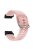 For Garmin Fenix 7S / 6S / 5S Watch Strap Silicone Breathable Replacement Bands with 20mm PC Connector - Pink