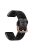 For Garmin Fenix 7S / 6S Pro / 5S Plus / Instinct 2S Hollow-out Flower Pattern Silicone Watch Band Adjustable Quick Release Soft Strap Replacement - Black