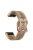 For Garmin Fenix 7S / 6S Pro / 5S Plus / Instinct 2S Hollow-out Flower Pattern Silicone Watch Band Adjustable Quick Release Soft Strap Replacement - Khaki