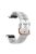 For Garmin Fenix 7S / 6S Pro / 5S Plus / Instinct 2S Hollow-out Flower Pattern Silicone Watch Band Adjustable Quick Release Soft Strap Replacement - White