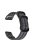 For Garmin Fenix 7S / 6S Pro / 5S Plus 20mm Nylon Watch Band Adjustable Wrist Strap with Stainless Steel Three Loops - Black  /  Grey