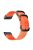 For Garmin Fenix 7S / 6S Pro / 5S Plus 20mm Nylon Watch Band Adjustable Wrist Strap with Stainless Steel Three Loops - Orange