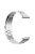 For Garmin Fenix 7S / 7S Pro / 6S / 6S Pro Watch Band 20mm Stainless Steel 3-Bead Wrist Strap - Silver