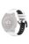 For Garmin Fenix 7S / 7S Pro / 6S QuickFit 20mm Silicone Watch Band Dual Color Strap Replacement - White+Black