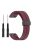 For Garmin Fenix 7S / 7S Pro / Instinct 2S / Fenix 6S Watch Strap 20mm Silicone Watchband with Black Buckle - Wine Red