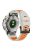 For Garmin Fenix 7X / 7X Pro / 6X QuickFit 26mm Watch Band Three Row Holes Dual Color Silicone Strap - Mist Grey / Orange