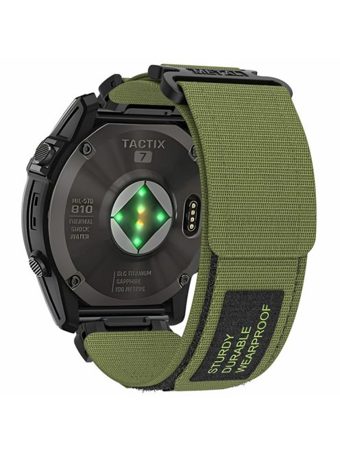 For Garmin Fenix 7X / 7X Pro / Tactix 7 Watch Strap 26mm Adjustable Sports Wrist Band Quick Release - Army Green