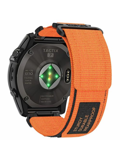 For Garmin Fenix 7X / 7X Pro / Tactix 7 Watch Strap 26mm Adjustable Sports Wrist Band Quick Release - Orange