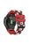 For Garmin Fenix 7X / Fenix 3 / Fenix 3 HR Silicone Watch Strap Football Pattern 26mm TPE Watch Band - Red