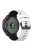 For Garmin Fenix 7X Pro Watch Bands Horizontal Stripes Silicone Dual-color Strap - White / Black