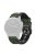 For Garmin Fenix 7X Quick Release Leather Coated Silicone Watch Band Replacement Wrist Strap 26mm - Army Green