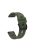 For Garmin Fenix 7X Silicone Watch Band 26mm Quick Release Metal Buckle Strap Replacement - Army Green