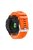 For Garmin Fenix 7X/6X Sapphire GPS/6X Pro/6X GPS/5X GPS/5X Plus Silicone Sport Watch Band Adjustable Watch Strap Replacement with Silver Buckle - Orange