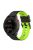 For Garmin Fenix 7X/6X/5X 26mm Replacement Smart Watch Strap Dual Color Silicone Watchband - Black/Lime