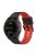 For Garmin Fenix 7X/6X/5X 26mm Replacement Smart Watch Strap Dual Color Silicone Watchband - Black/Red