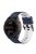 For Garmin Fenix 7X/6X/5X 26mm Replacement Smart Watch Strap Dual Color Silicone Watchband - Midnight Blue/White