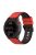 For Garmin Fenix 7X/6X/5X 26mm Replacement Smart Watch Strap Dual Color Silicone Watchband - Red/Black