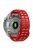 For Garmin Fenix 8 51mm / Enduro 3 / Enduro 2 Silicone Watchband Quick Release Buckle Dual Color Watch Strap - Red+Grey