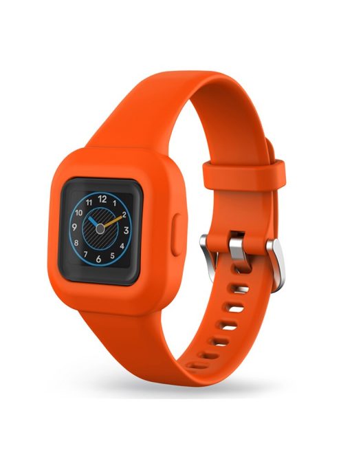 For Garmin Fit RJ3 / Vivofit JR3 Silicone Watch Band Pattern Printing Wrist Strap Replacement  - Orange