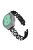 For Garmin Forerunner 158 / Approach S40 Elegant Women Pearl Four Leaf Clover Stainless Steel Watch Strap - Black