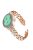 For Garmin Forerunner 158 / Approach S40 Elegant Women Pearl Four Leaf Clover Stainless Steel Watch Strap - Rose Gold