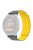 For Garmin Forerunner 220 / 230 / 235 / 735XT / 620 / 63 Silicone Strap Magnetic Smartwatch Bands - Grey+Yellow