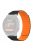 For Garmin Forerunner 220 / 230 / 235 / 735XT / 620 / 630 Silicone Strap Magnetic Smartwatch Bands - Black+Orange